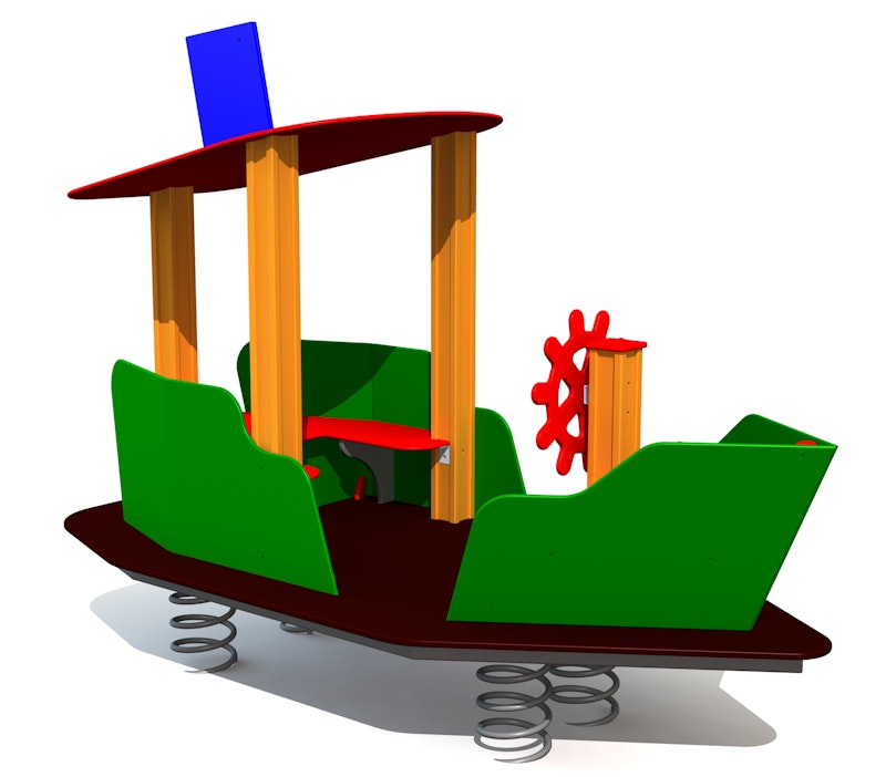 Lekbåt Playboat Uku på fjädrar - bild 5