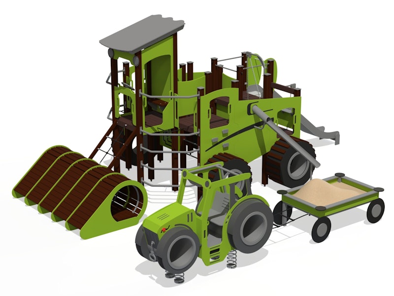 Temalek Playset COMBINE (with tractor and trailer) - bild 5