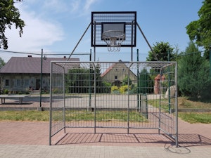 FOOTBALL GATE WITH BASKET 3X2M