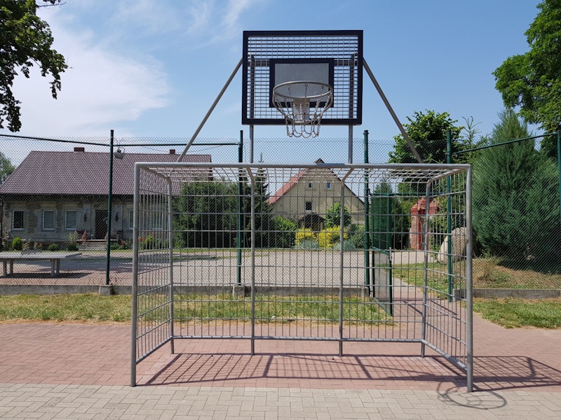 Bollsportsredskap Fotbollsgoal med korg 3x2 m - bild 2