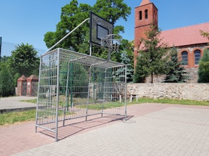 FOOTBALL GATE WITH BASKET 3X2M
