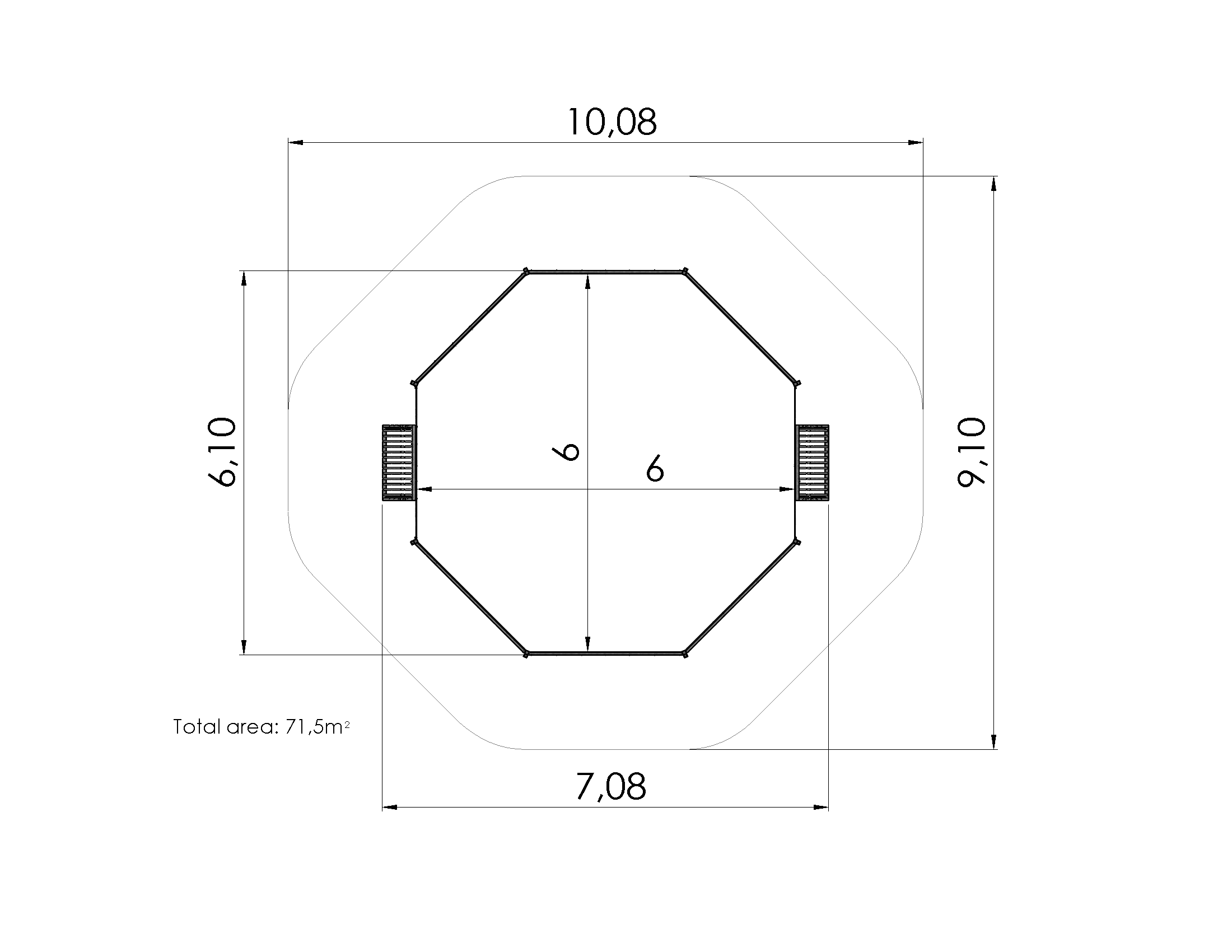 Lekställning Panna arena 6x6m