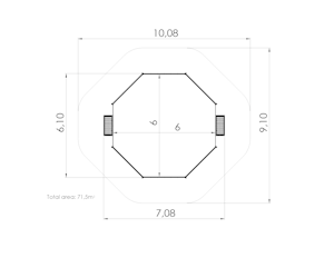 Lekställning Panna arena 6x6m - bild 3