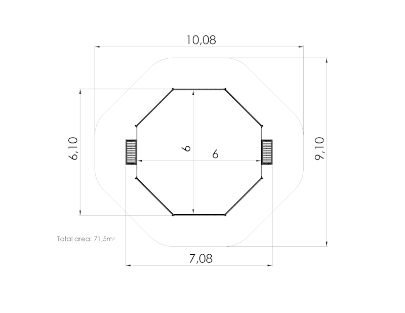 Lekställning Panna arena 6x6m