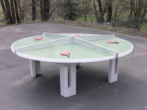 Utomhus bordtennisbord runt - bild 4