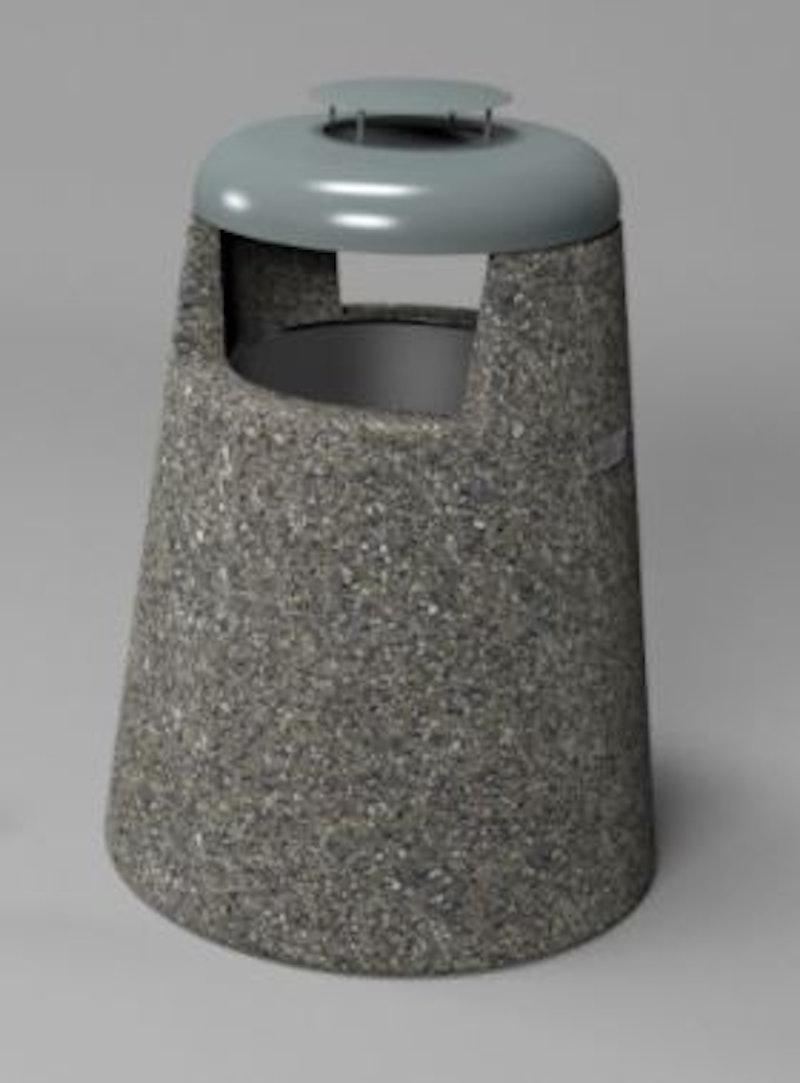 Betongpapperskorg Glimra 30 L med askkopp