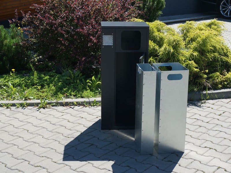 Papperskorg Driften 40 L med askkopp - bild 2