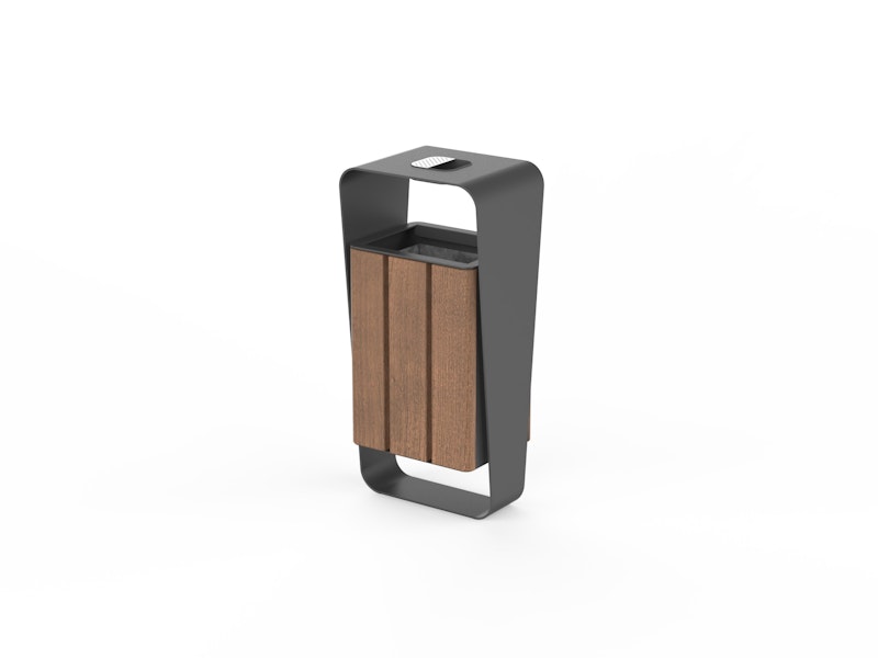 Papperskorg Holmen 30 L med askkopp