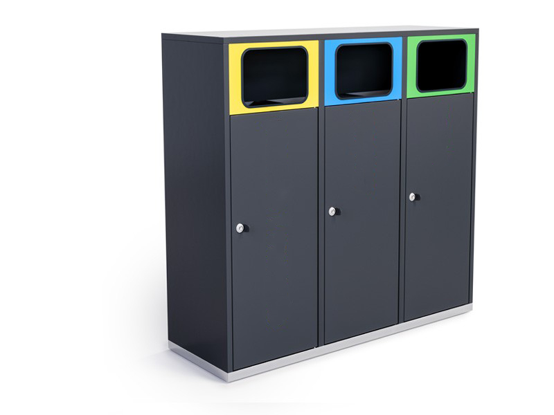 Källsorteringskärl Linum 3x80 L