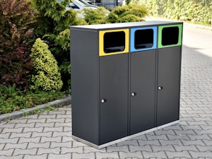 Källsorteringskärl Linum 3x80 L - bild 3