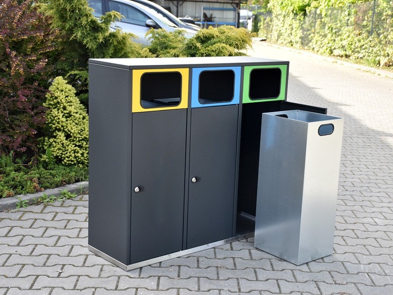 Källsorteringskärl Linum 3x80 L - bild 3