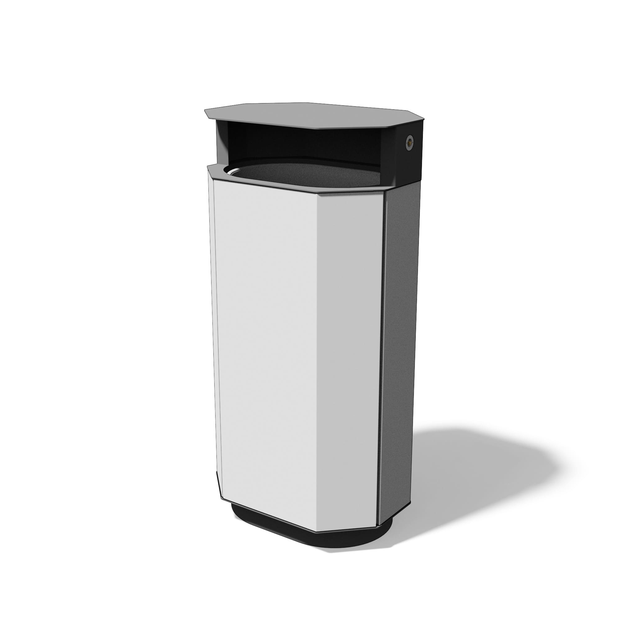 Papperskorg Yngern 61 L aluminium