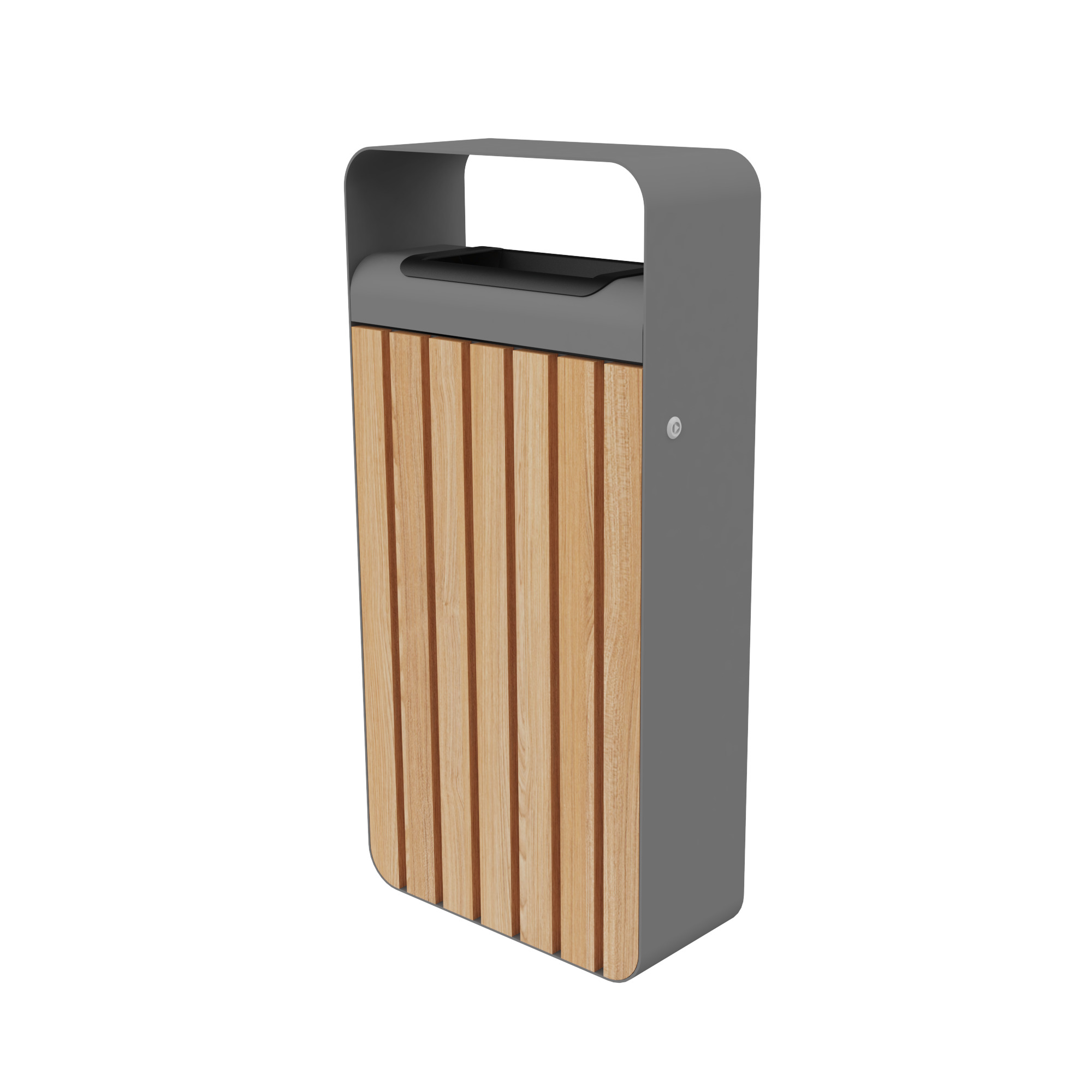 Papperskorg Stranden 60 L trä/stål