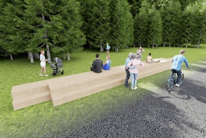 Parkbänk Promenade - bild 3