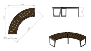 Parkbänk Kurna - bild 5