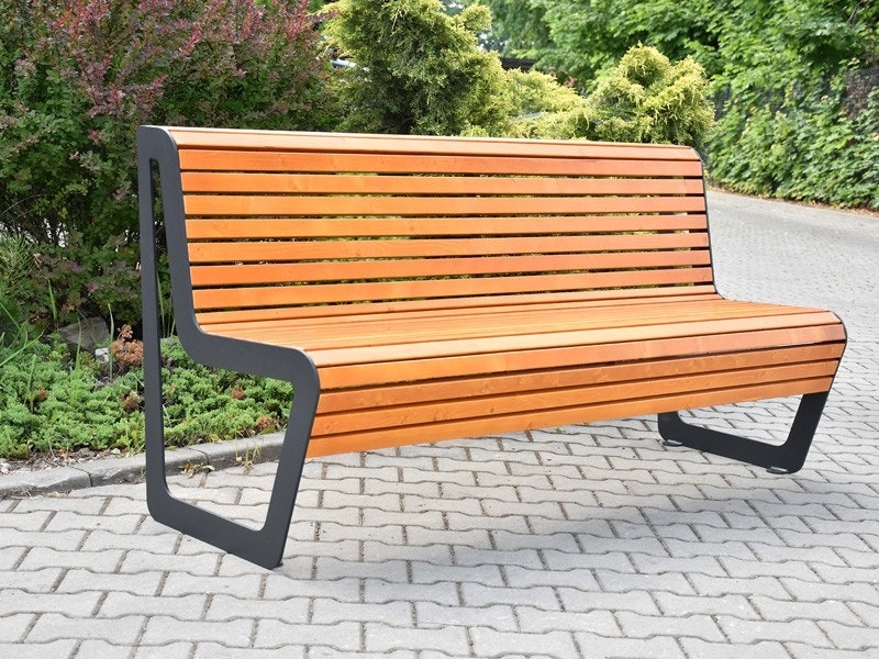 Parkbänk Koidu med ryggstöd - bild 2