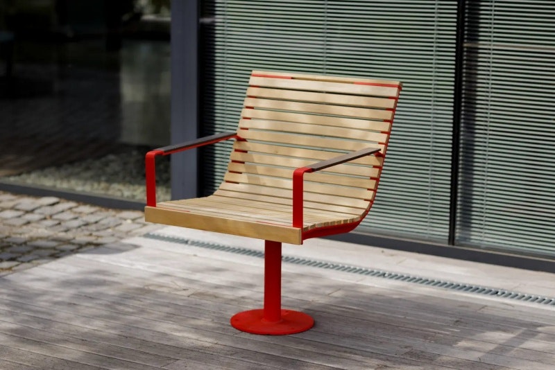 Parkbänk Tamula (0,66 m), roterande - bild 2