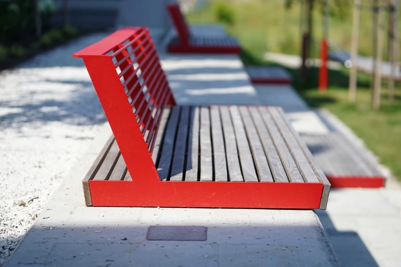 Väggbänk PAE med ryggstöd 180 cm - bild 2