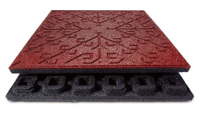 Mönstrad gummiplatta Solträd (m2) - bild 3