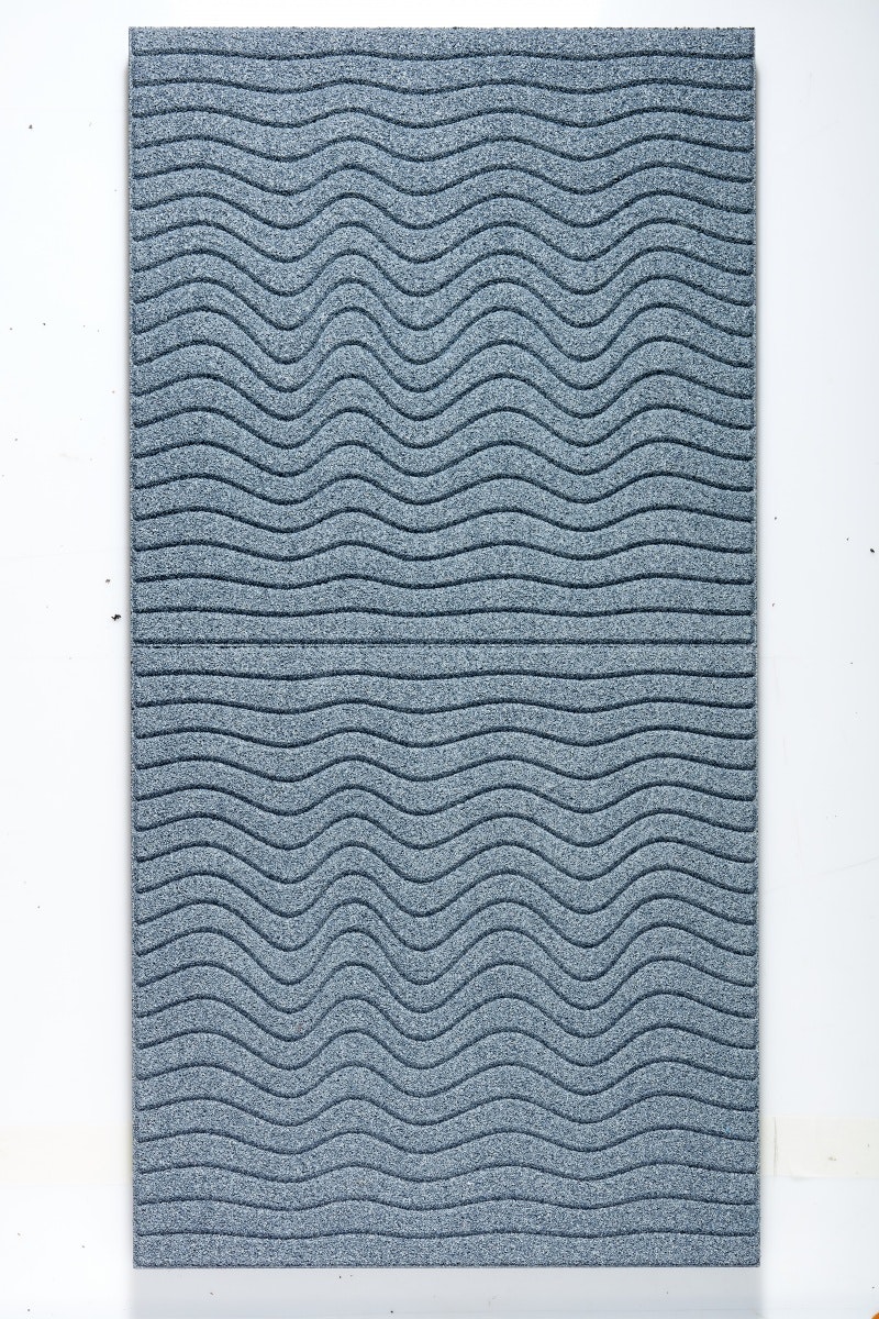 Mönstrad gummiplatta Vågtegel (m2) - bild 2