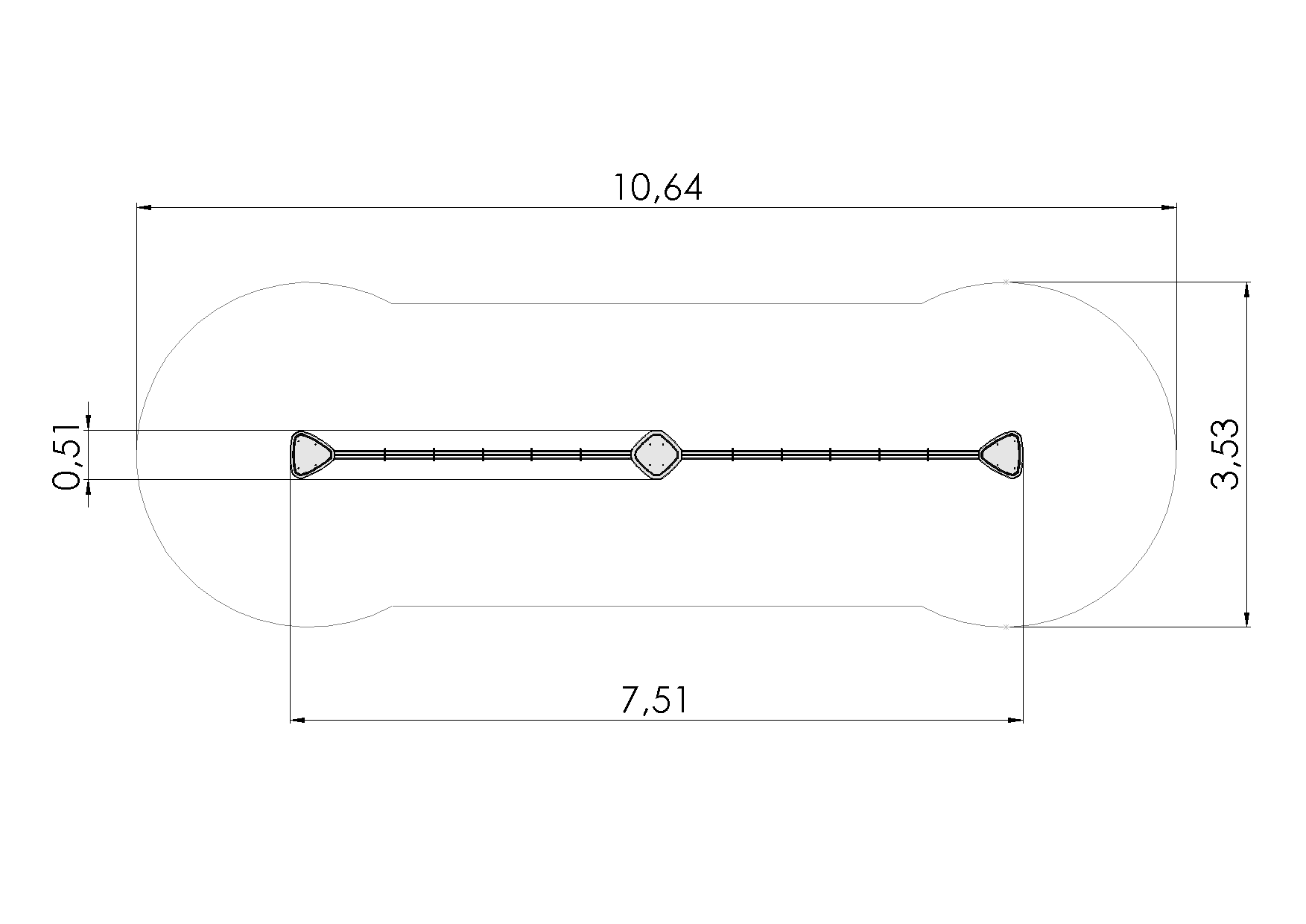 Balansredskap Slackline 3+3m