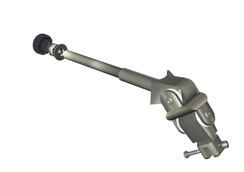 Swing suspension with univ. Joints vertical mount