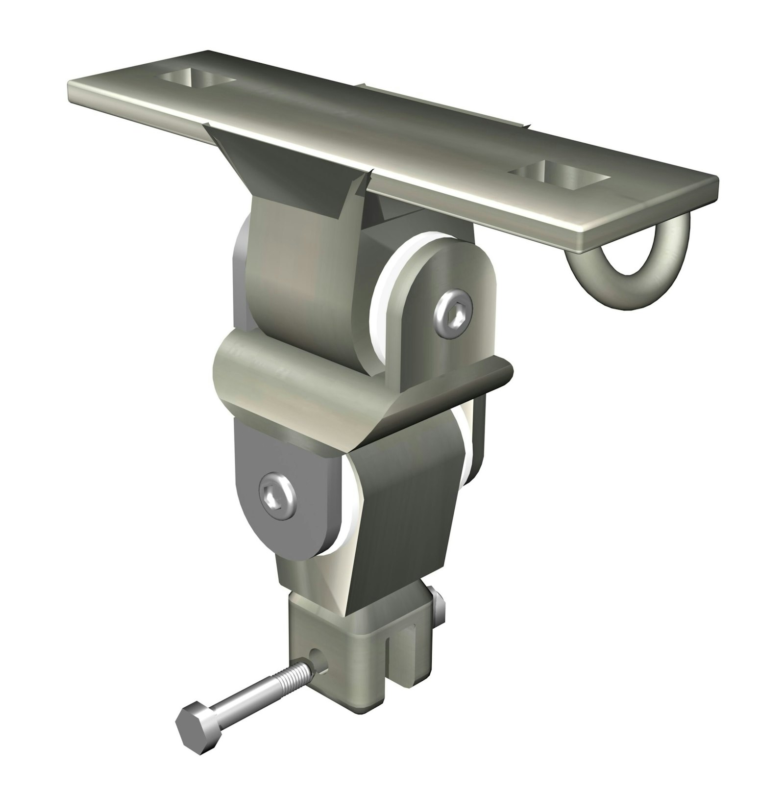 Universal joint for bird nest swing with mounting plate