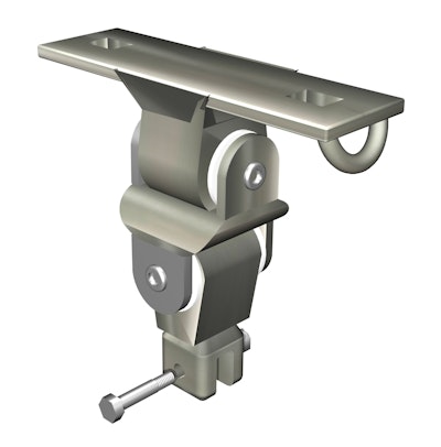 Universal joint for bird nest swing with mounting plate