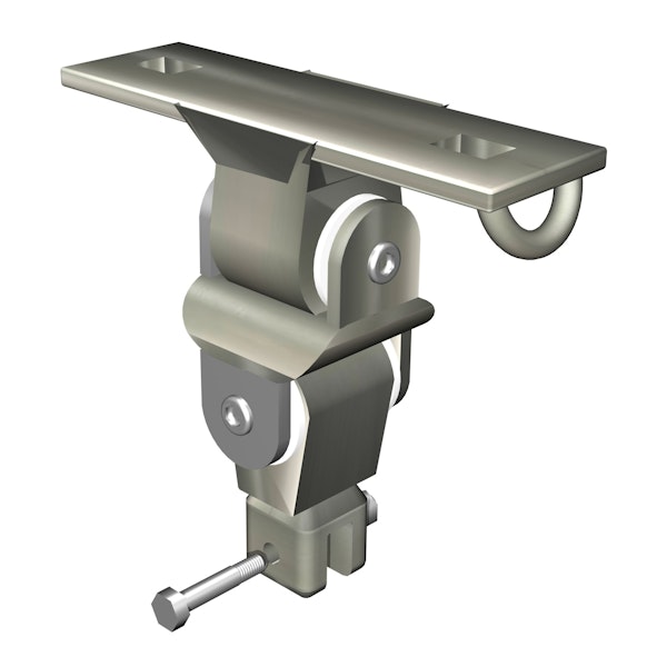 Universal joint for bird nest swing with mounting plate