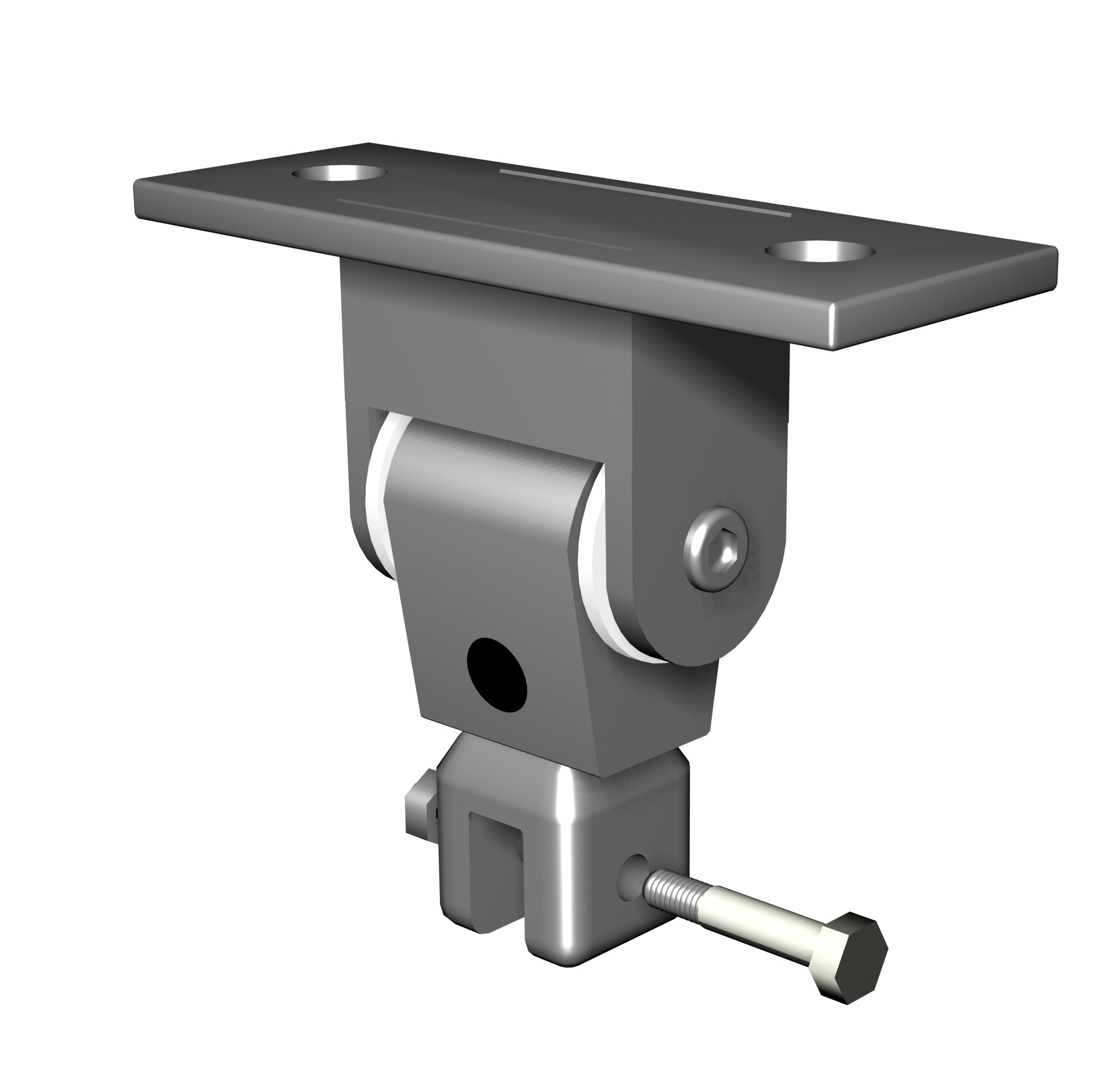 Swing fitting with mounting plate