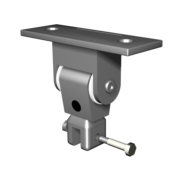 Swing fitting with mounting plate