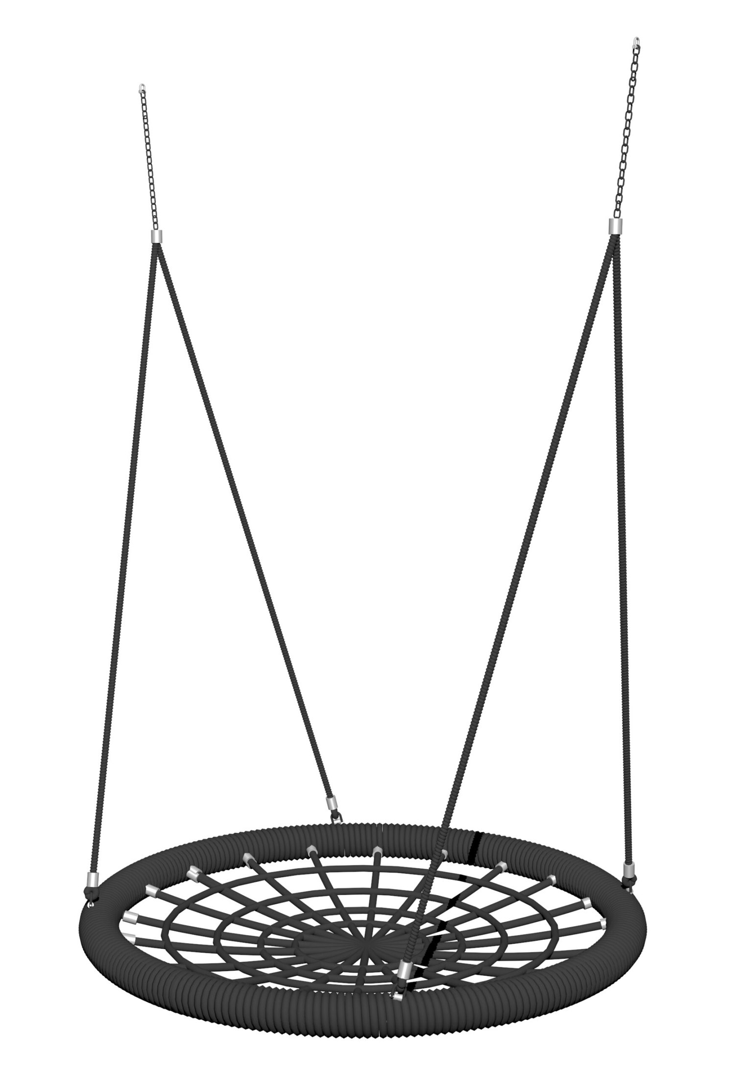 Bird nest swing Ø120, black