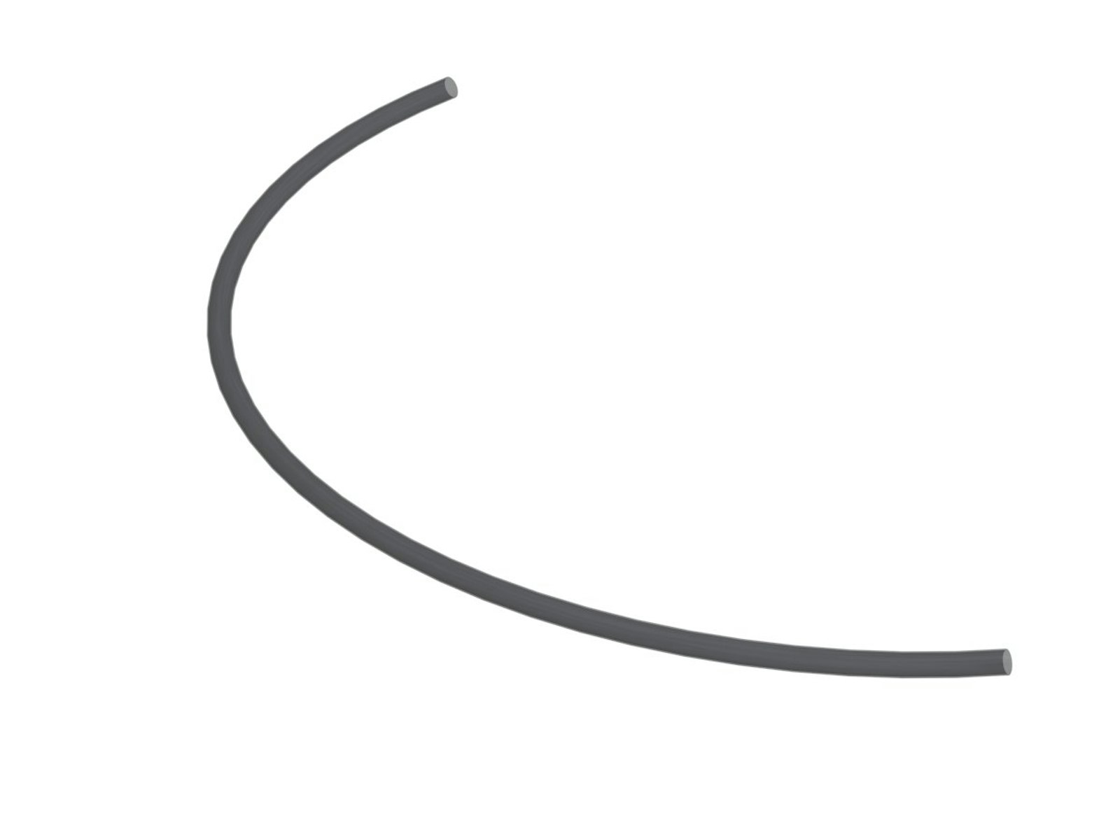 Black plastic tube cover for chain, pr. m