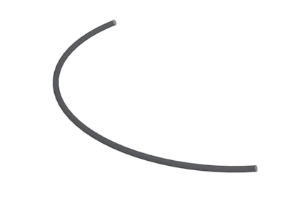 Black plastic tube cover for chain, pr. m