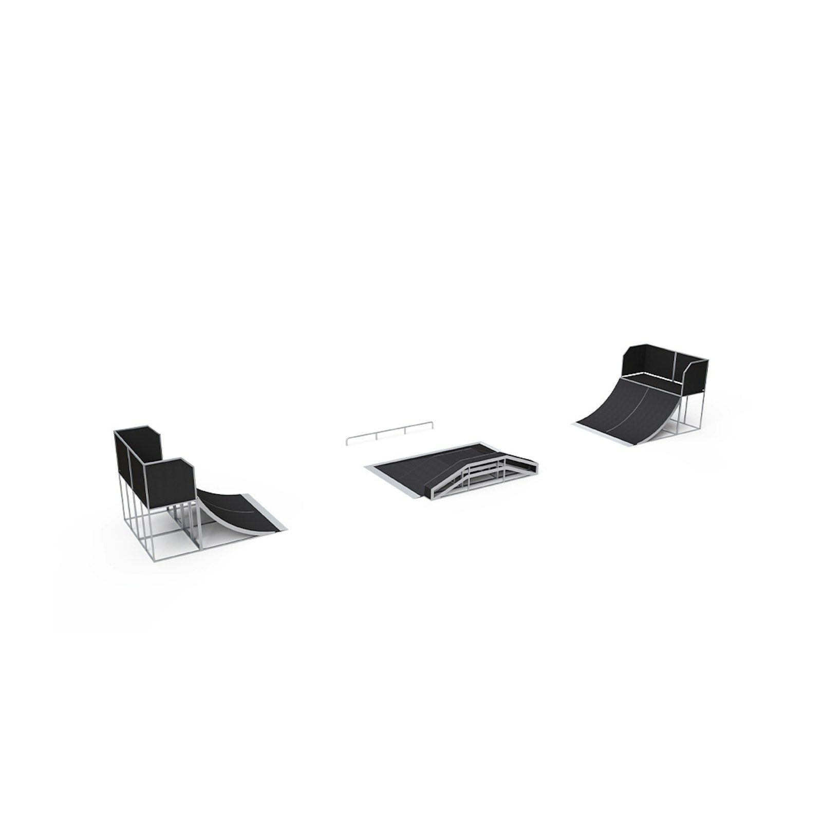 Skateparkset Aten 1,5 m