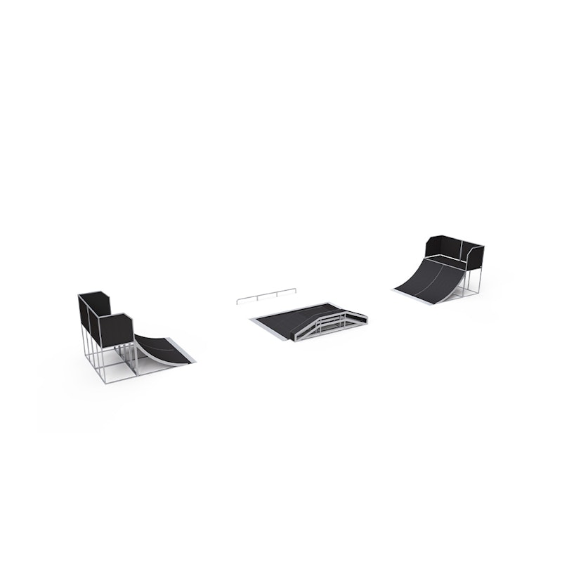 Skateparkset Aten 1,5 m