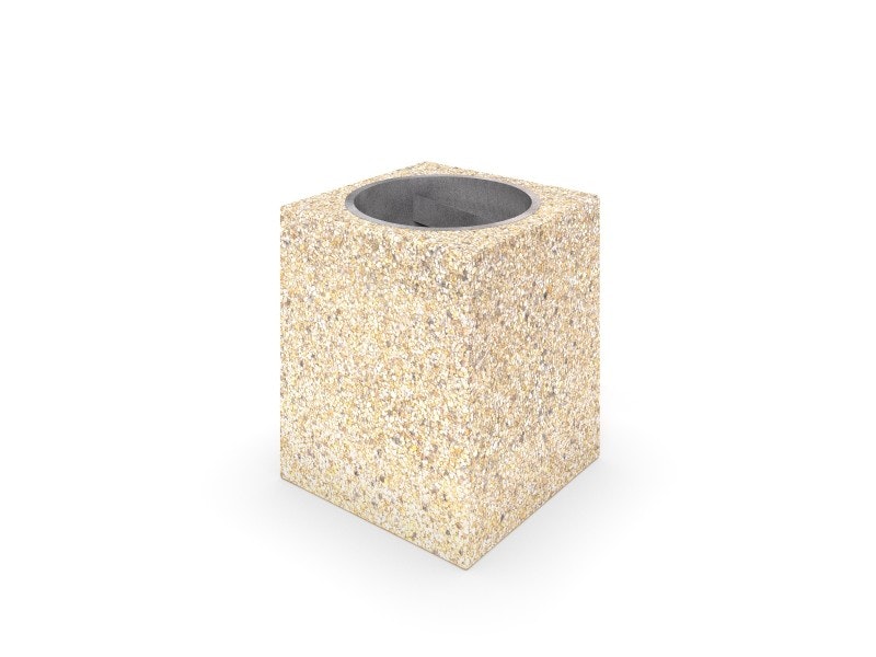 Papperskorg i betong 01