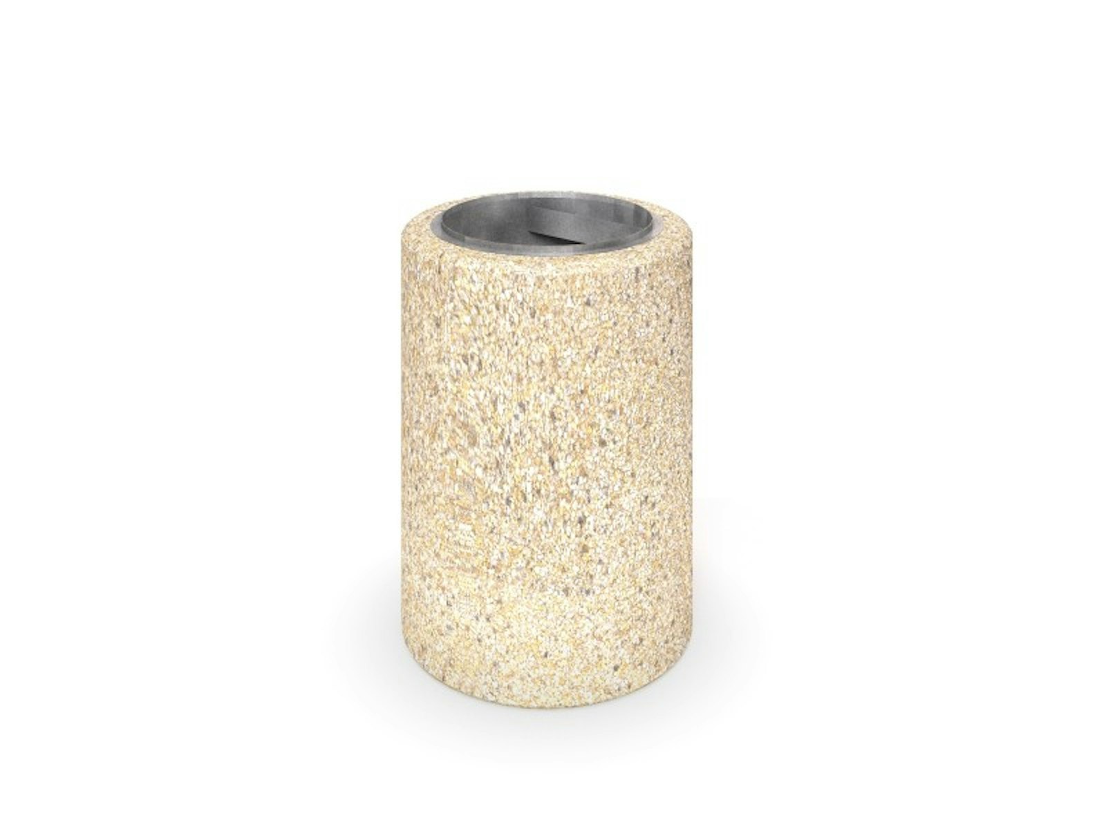 Concrete trash bin 07