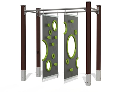 Rubber climbing walls