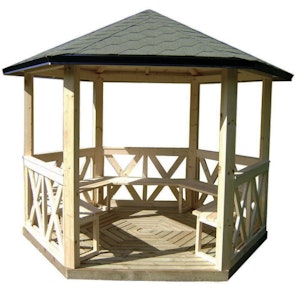 Paviljong Astrid 6 m2 Sexkant - bild 1
