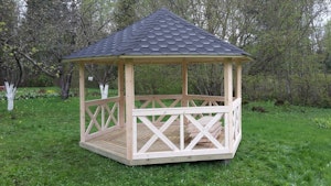 Paviljong Olivia 9,5 m2 Sexkant - bild 2