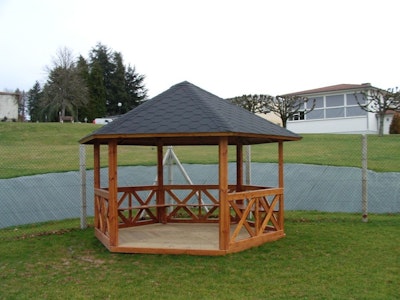 Paviljong Alva 9,5 m2 Sexkant Målad