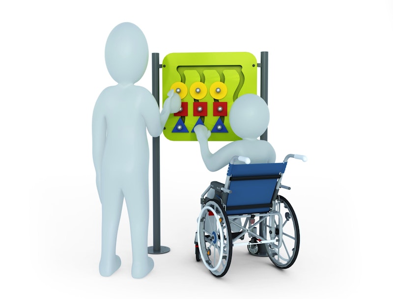 Inkluderande geometrisk lekpanel - bild 1