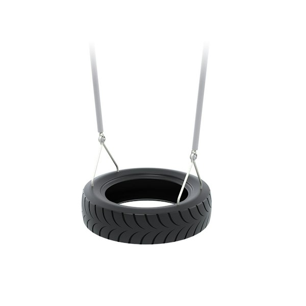 3D-rendering av däckgungssitsen Steel med gummibelagda kedjor