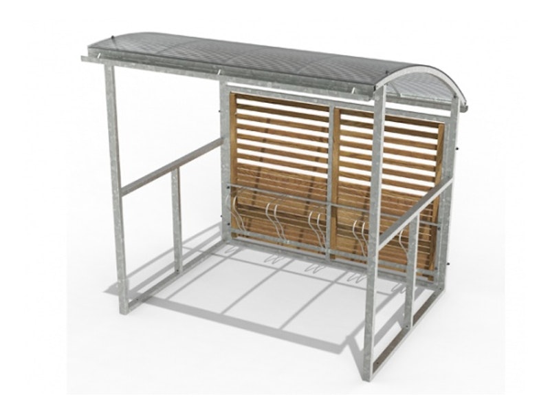 Cykelgarage Falk 5 2 m träbeklädd - bild 3