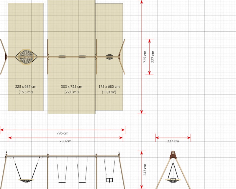 Birk Explore m fågelbo + 3 valfria gungor - bild 11