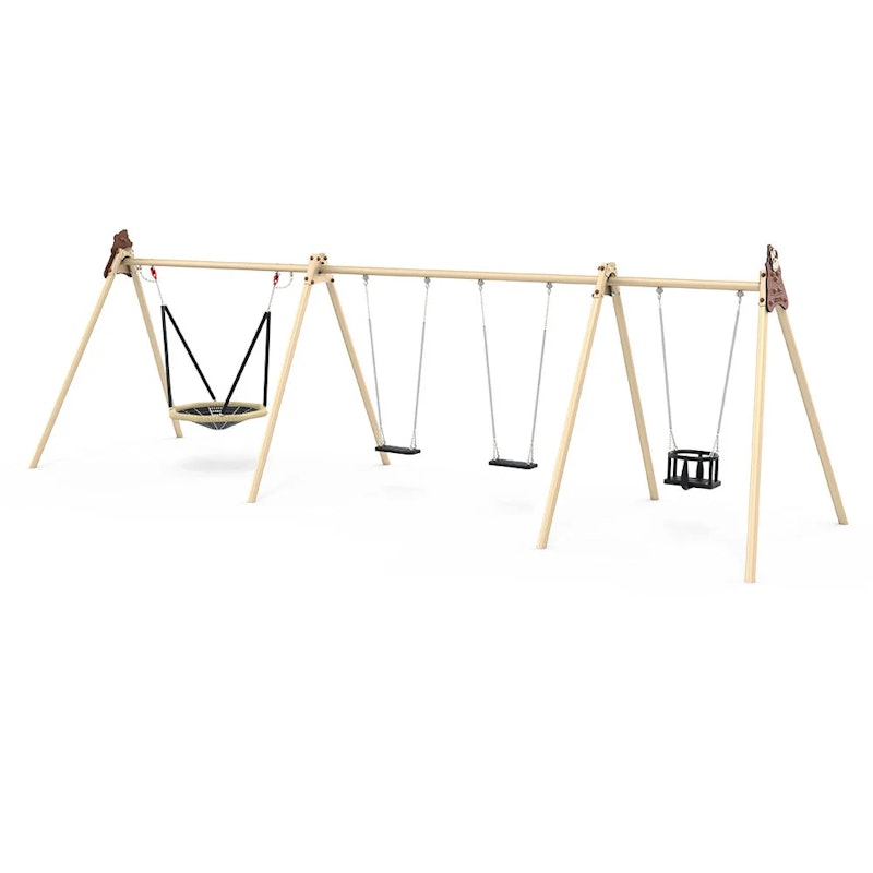 Birk Explore m fågelbo + 3 valfria gungor - bild 10