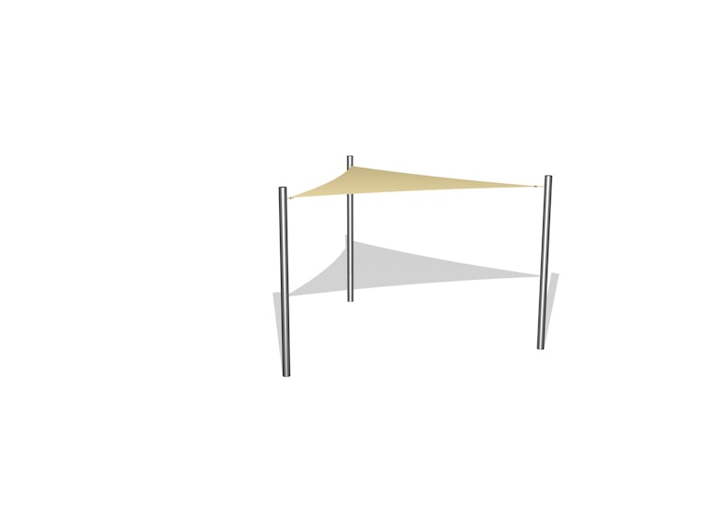 1 Solsegel / 3 stålben 3x3x3 - bild 2