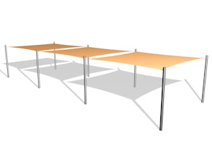3 Solsegel / 8 stålben 3,6x3,6 - bild 2