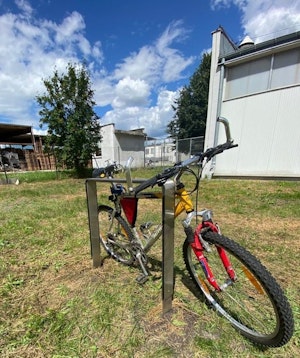 Stainless steel bicycle rack 24
